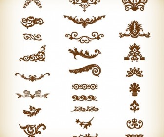 Decorative Elements Set Vector Graphics