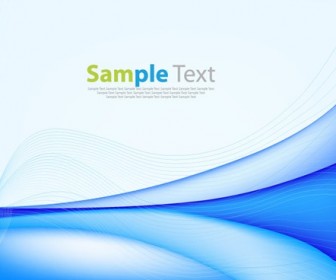 Abstract Blue Wavy Vector Background