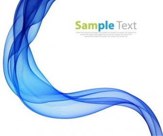 Abstract Modern Background with Blue Waves Vector Illustration