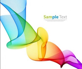 Colorful Waves Line Abstract Design Vector Background