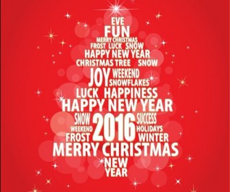 Christmas Greeting Card Vector Illustration