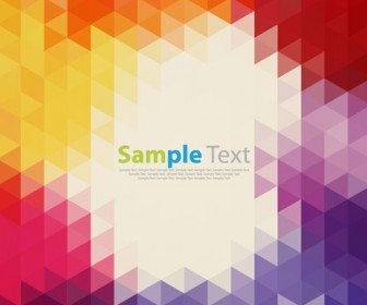 Abstract Geometric Style Background with Colorful Triangular Design Vector Illustration