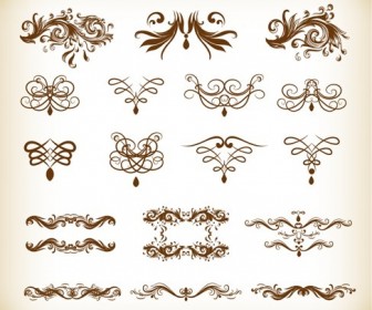 Floral Design Vector Illustration Set