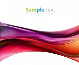 Vector Illustration of Abstract Color Waves Background