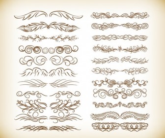 Vector Set of Decorative Design Elements