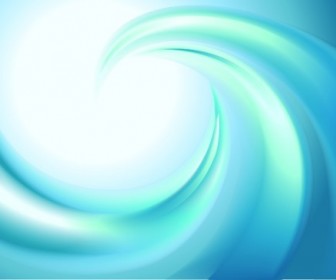 Vector Illustration of Abstract Blue Swirl Background