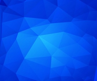 Vector Illustration of Abstract Triangle Blue Background