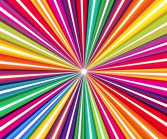 Spectrum Rainbow Colored Rays Abstract Background Vector Illustration