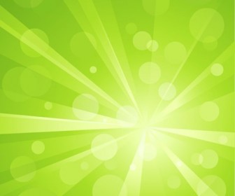 Abstract Green Light Bokeh Background Vector Graphic