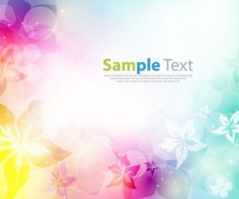 Flower Design Colorful Background Vector Illustration