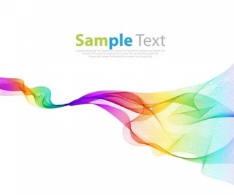 Colorful Waves Abstract Design Background Vector