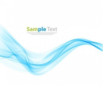 Abstract Modern Design Background with Blue Wave Vector Illustration