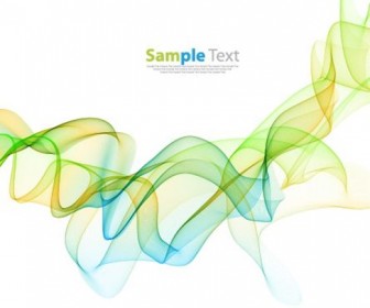 Abstract Color Wave Design Background Vector Illustration