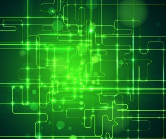 Abstract Green Technology Business Artwork Background Illustration