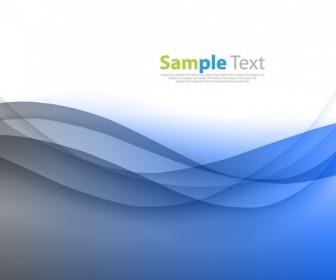 Abstract Blue Smooth Wave Background Vector Graphic