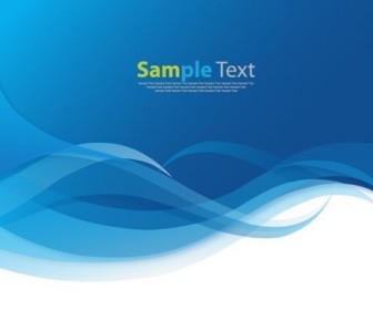 Abstract Waves Blue Background Vector Illustration