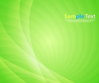 Bright Green Vector Waves Abstract Background