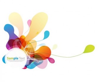 Abstract Colored Background Vector Graphic