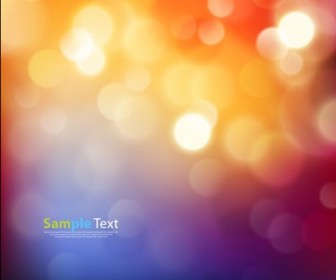 Colorful Background with Defocused Lights Vector Illustration