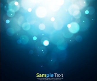 Abstract Magic Light Bokeh Background Vector Illustration