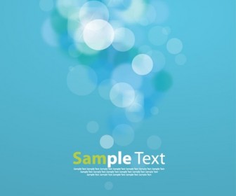 Blue Background with Bokeh Effect Vector Illustration