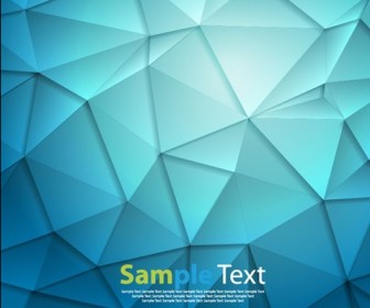 Abstract Blue Triangle Geometrical Background Vector Illustration