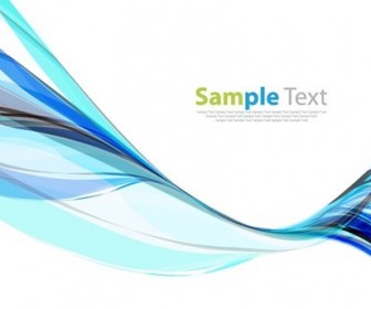 Blue Wave Design Background Vector Illustration