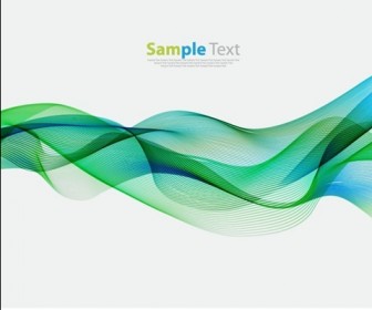 Abstract Colored Wave Lines Background Vector Illustration