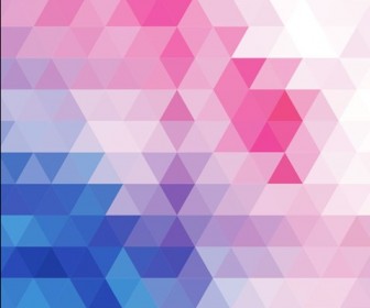 Vector Abstract Multicolored Triangular Mosaic Background