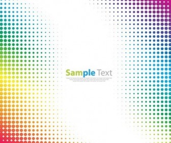 Colorful Halftone Pattern Abstract Background Vector Illustration