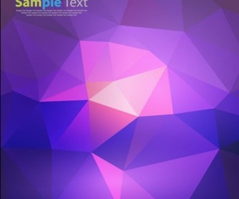 Abstract Colorful Triangular Low Poly Style Vector Background