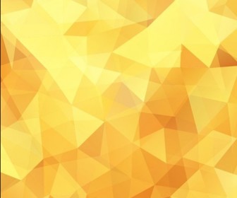 Yellow Low Poly Design Abstract Background Vector Illustration