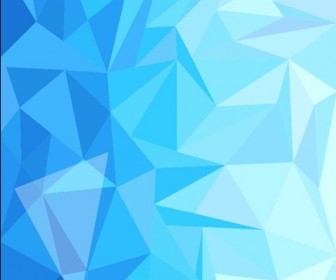 Blue Low Poly Design Abstract Background Vector Illustration