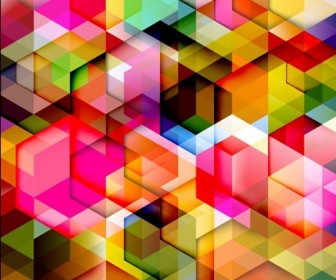 Colorful Geometry Design Abstract Background Vector Illustration