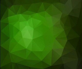 Green Low Poly Abstract Background Vector Illustration