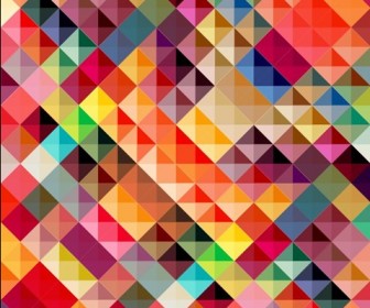 Colorful Geometric Triangles Abstract Background Vector Illustration