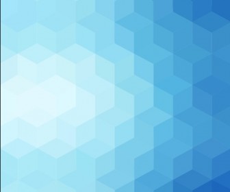 Gradient Blue Color and Triangle Polygon Pattern Background