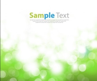 Abstract Green Bokeh Background Vector Illustration