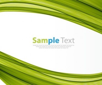 Green Background Abstract Vector Illustration