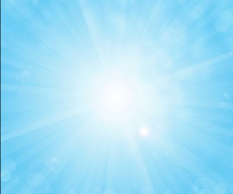 Blue Sunshine Bokeh Background Vector Illustration