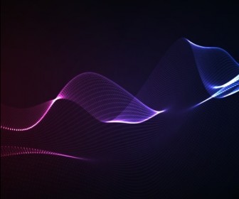 Abstract Wave Lines Dark Background