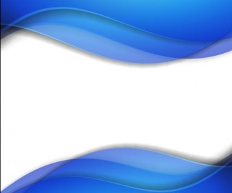 Abstract Blue Smooth Wave Vector Background