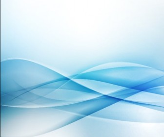 Abstract Blue Waves Vector Background