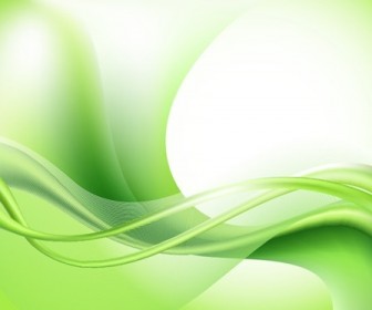 Abstract Green Waves Background