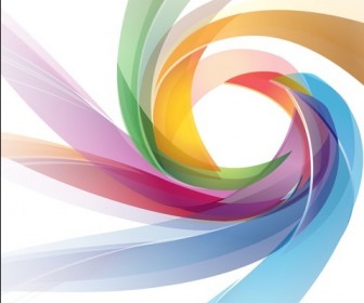 Abstract Color Vortex Background Vector Graphic