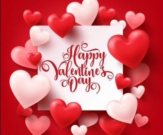 Valentine's Day Poster Vector Graphic